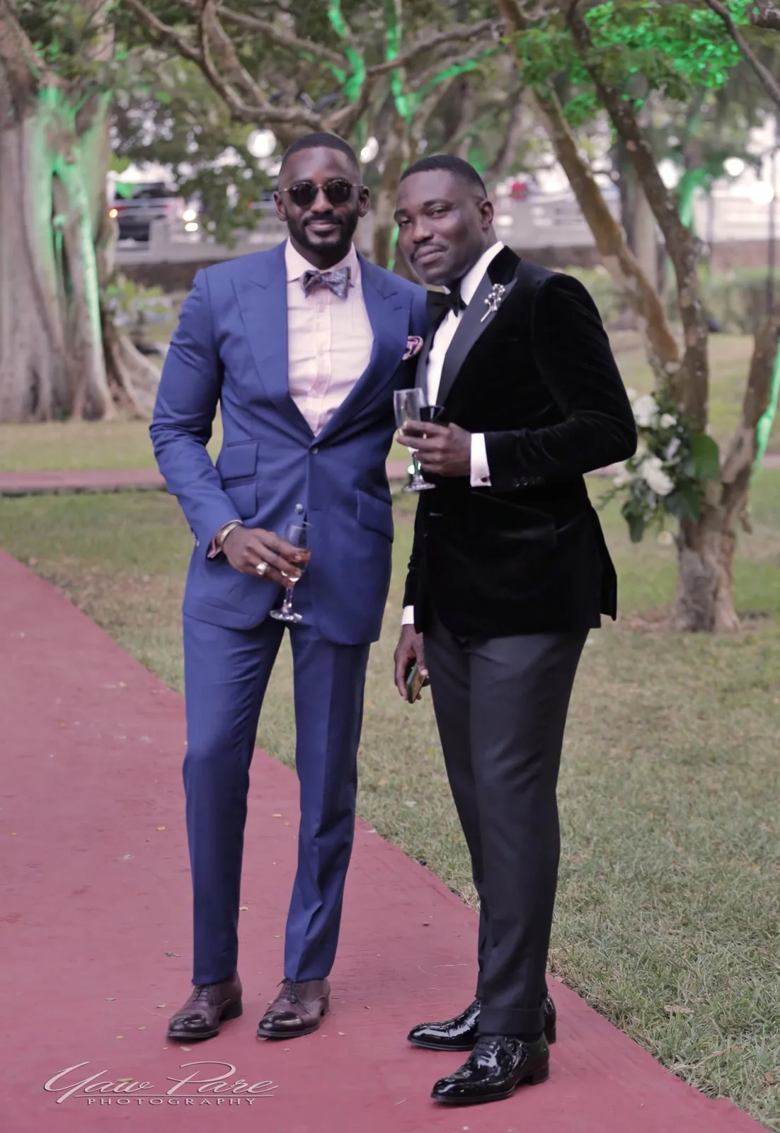 Fascinators, Suits, Luxury cars and stylish guests! Aku and Brian's wedding was a showdown in Ghana's Accra