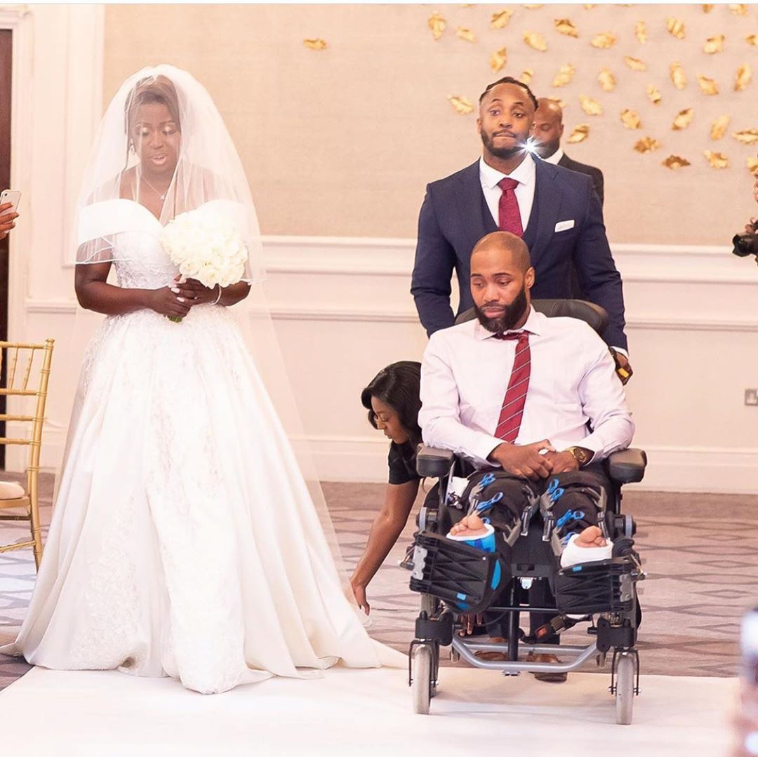 This bride shared an emotional story of how her brother survived a motor accident to take her to the altar