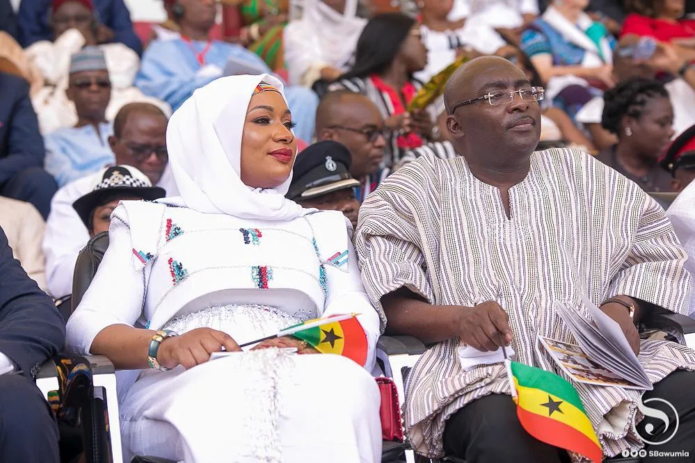 Can we begin to talk about how Samira Bawumia glowed in a Pistis dress at Ghana’s 62nd Independence Parade