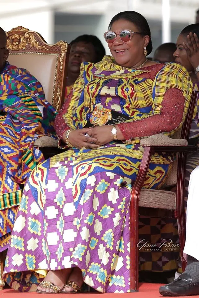 Rebecca Akufo-Addo & Samira Bawumia’s look for Asantehene @ 20 are legit slay queen goals