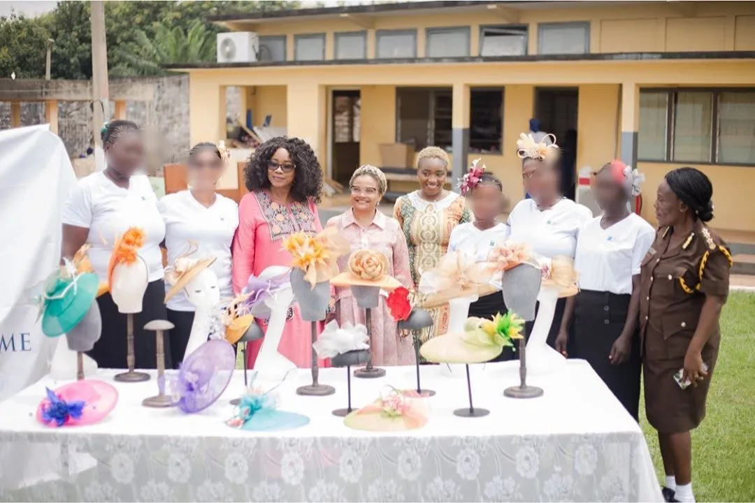 Accessories designer, Velma Owusu-Bempah and the Fair Justice Initiative are teaching prison inmates how to make hats