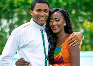 Everything about this couple’s wedding was inspired by Kente