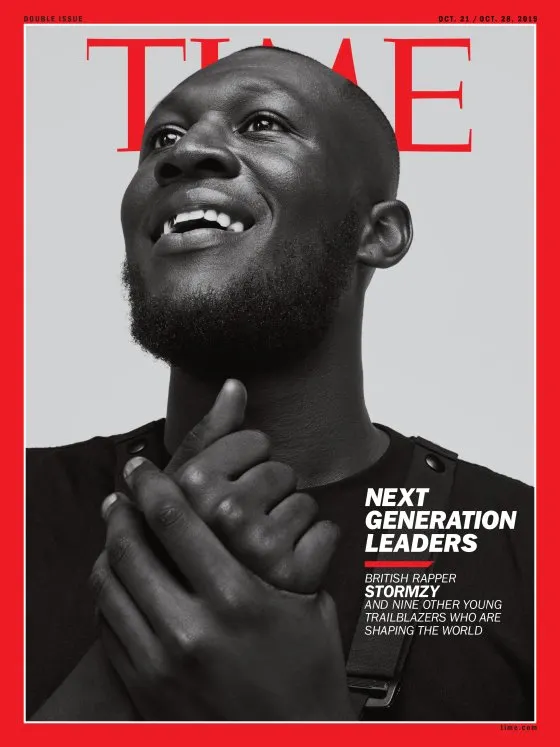 British Ghanaian rapper Stormzy covers Time magazine as a “Next Generation Leader”