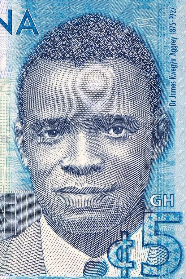 James E. Kwegyir-Aggrey: The Gold Coast Academician and priest on the 5 Ghana cedis note
