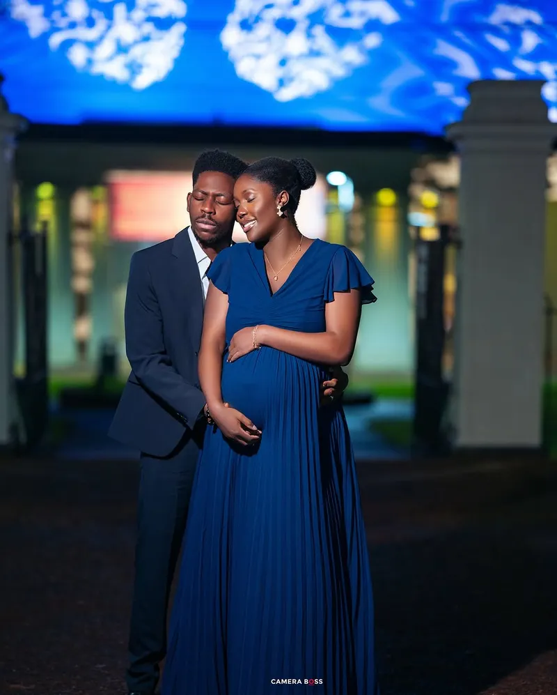 Moses Bliss and wife Marie Bliss welcome their first child