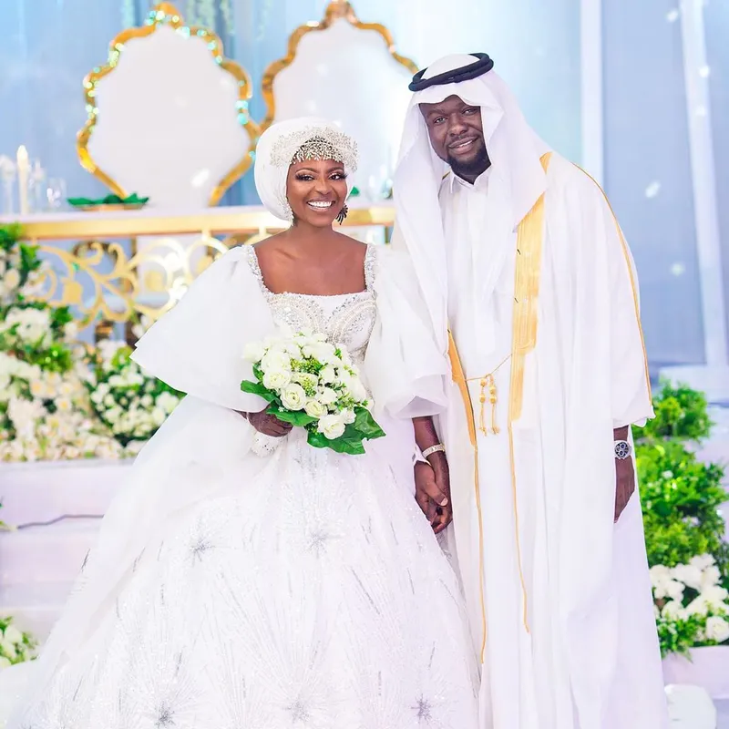 Ghanaian Makeup Artist, Fairouse & Abass’ Islamic wedding was full of glamour and opulence