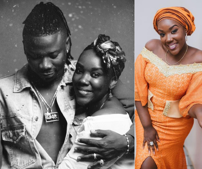Stonebwoy shared adorable photos of his wife, Louisa on Instagram and we are love-struck