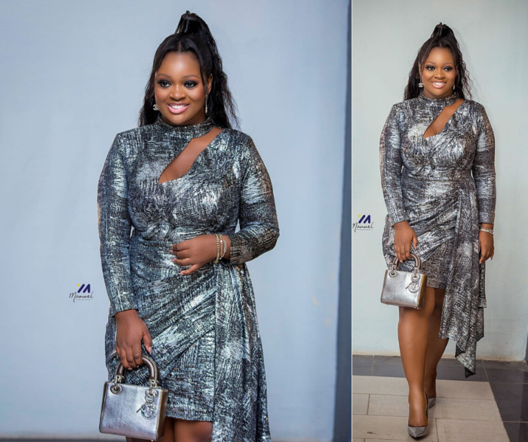 Jackie Appiah didn't come to play in this metallic dress for a movie premiere