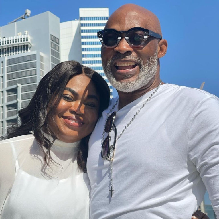 Cheers to 20!!! Actor Richard Mofe-Damijo and his lovely wife are celebrating their 20th Anniversary