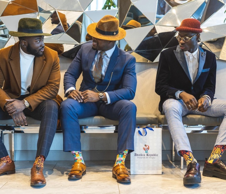 Wear Ghana: The dapper Ghanaian men dressing up in Adinkra inspired socks