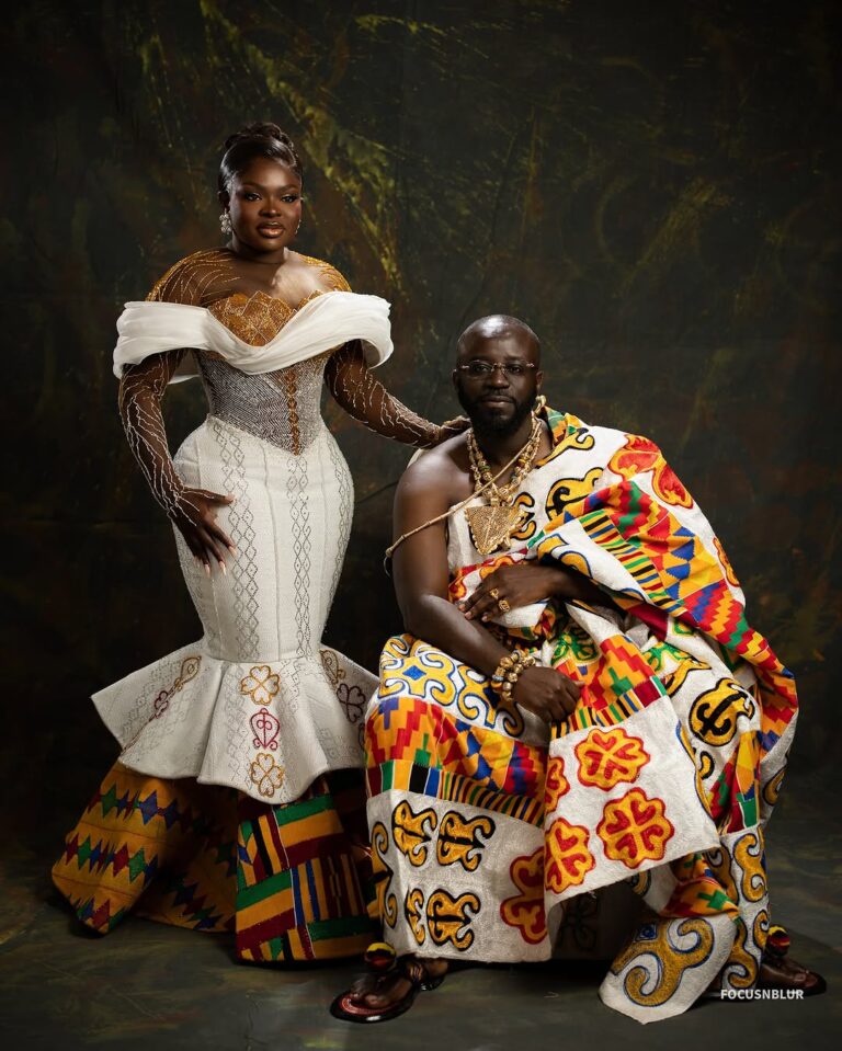 Vee Kee James stuns with her first Ghanaian bridal kente of 2025—and the internet can’t handle it