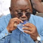 Nana Addo drinking pure water