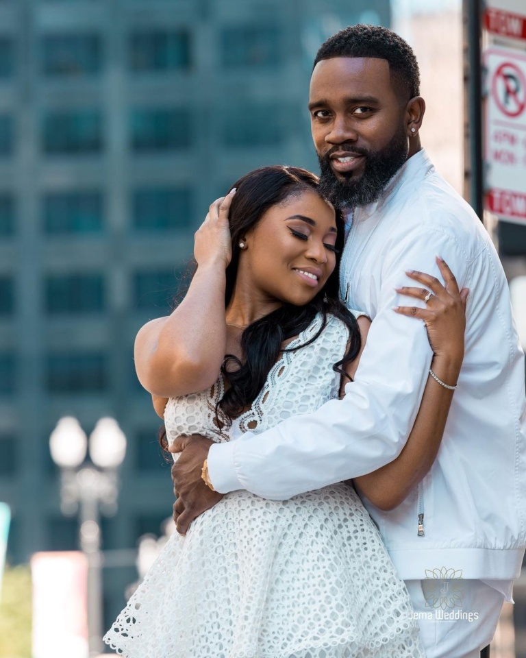 You’ve got to love the story of how Faith and Derrick met + their pre-wedding photos