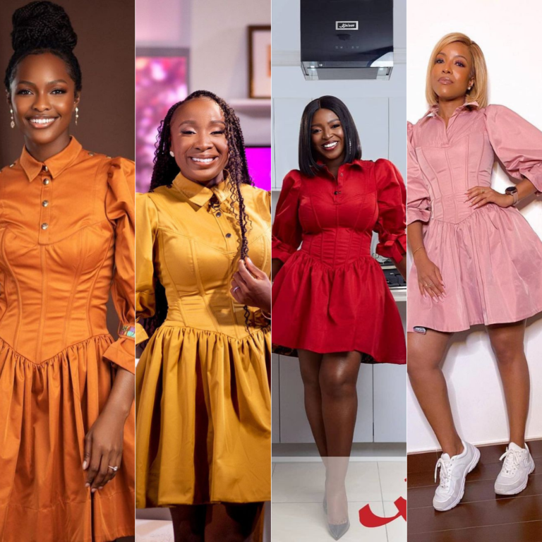 Naa Ashorkor, Joselyn Dumas, Maame Adjei and Yvonne Okoro put their personal spin on the ‘Chloe’dress